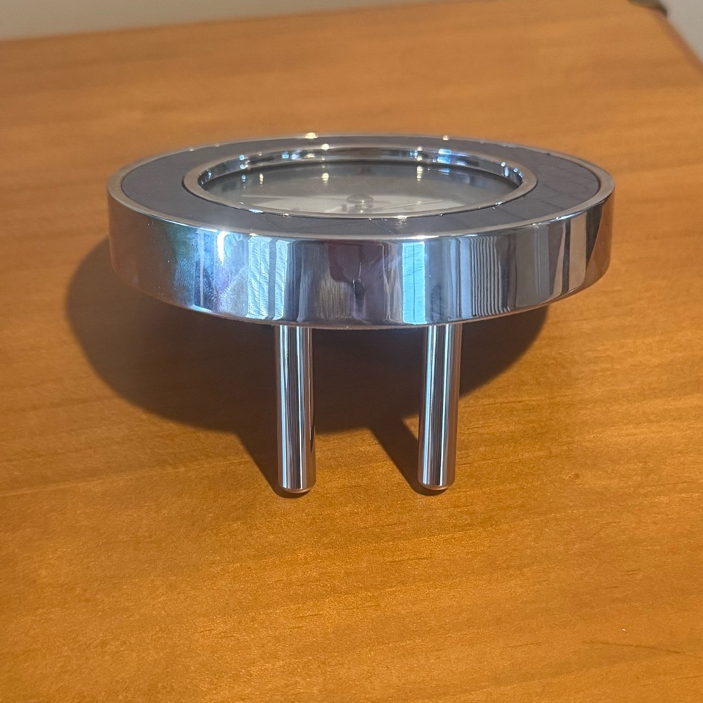 Addison Ross Blue and Silver Alarm Clock - Picture 6 of 6